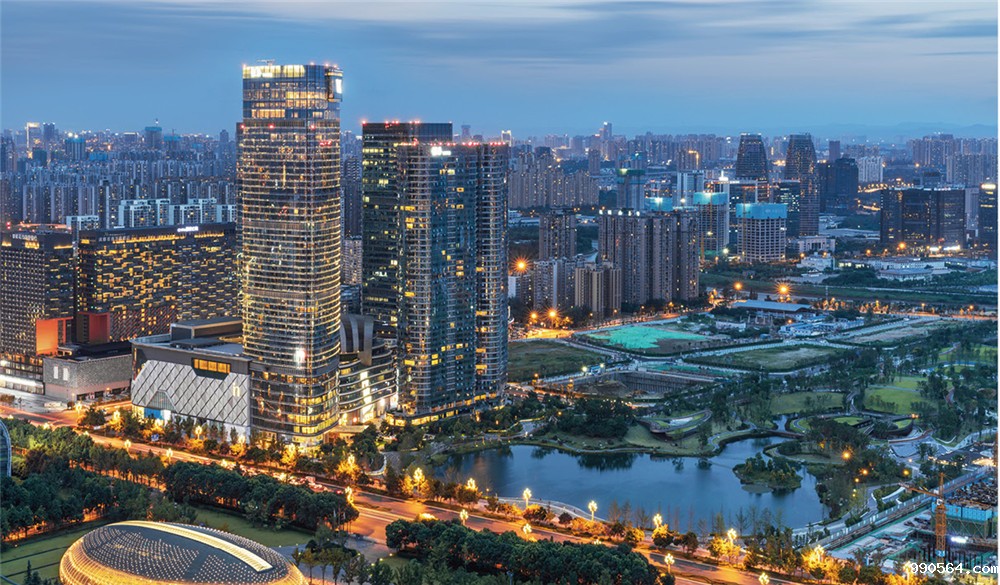 四川天府新区鸟瞰图