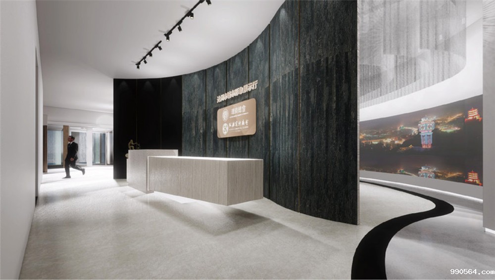 taptap点点登陆成都天府新区接待区展示效果图